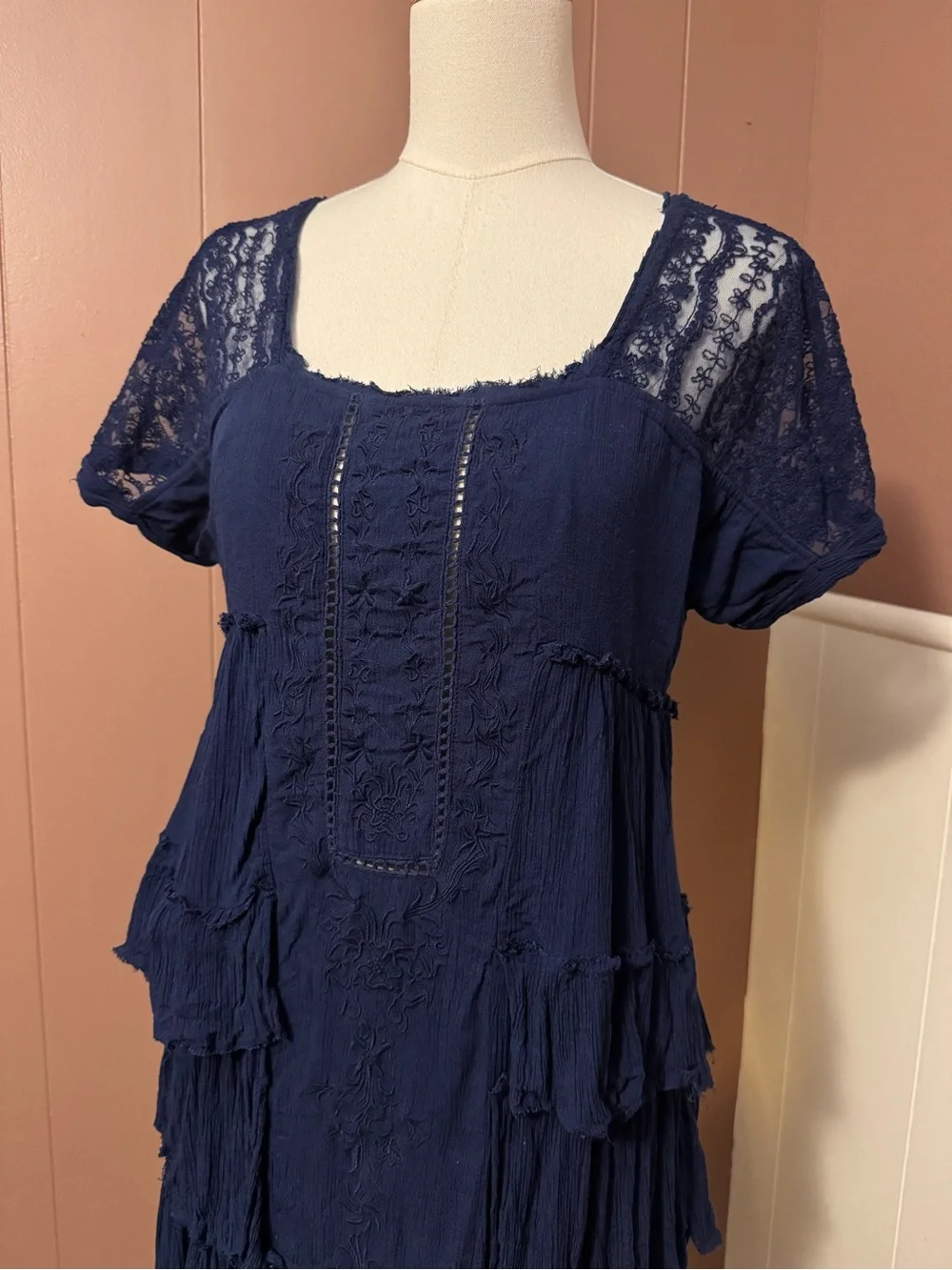 Free People flowy navy